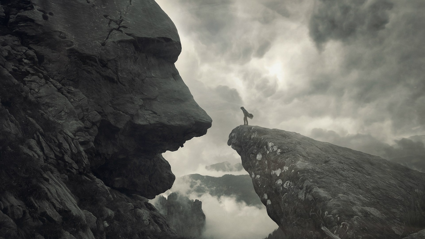 Лицом к лицу с камнем