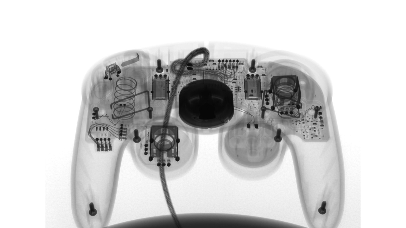 Рентгеновский снимок игровой приставки