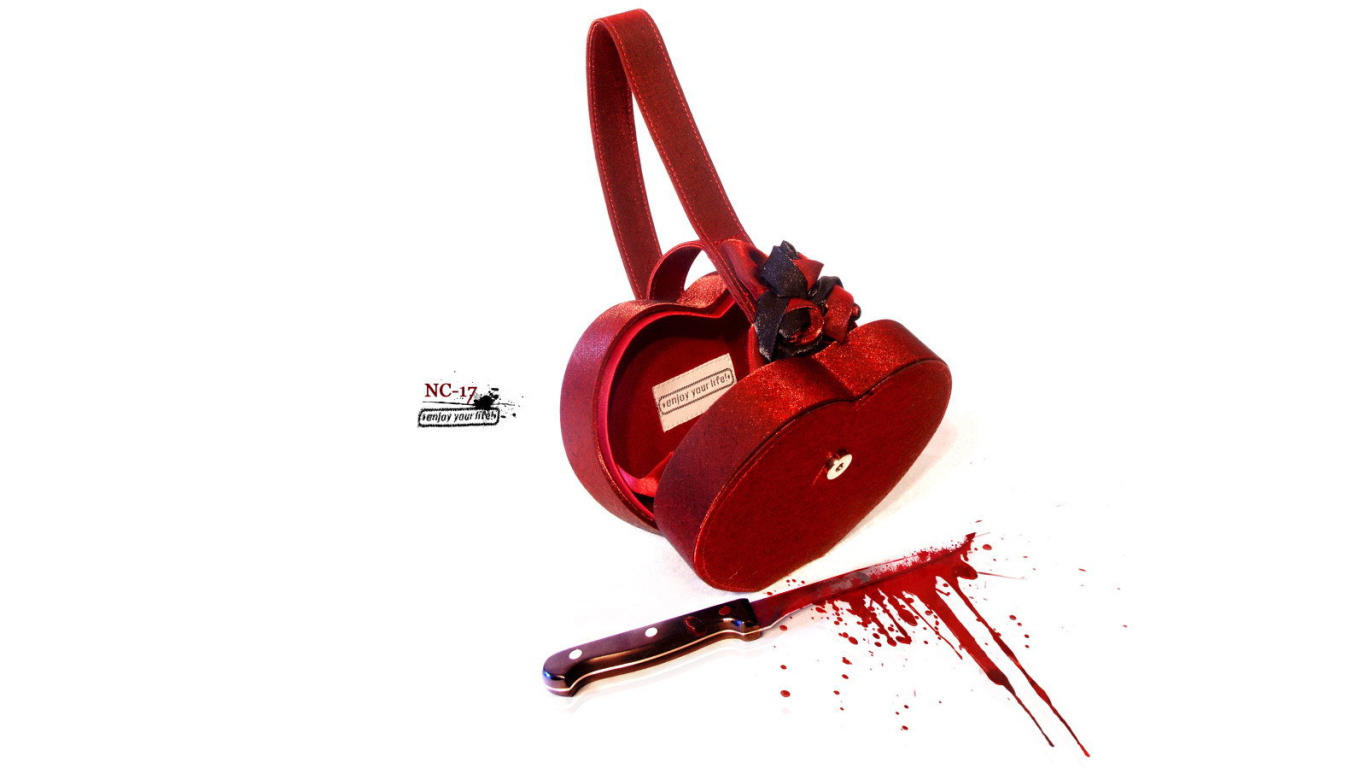 Сумка и нож в крови