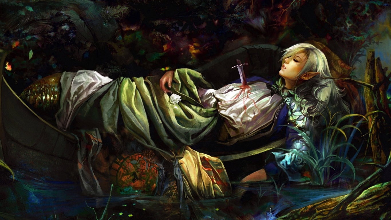 Сломанный клинок в груди у принцессы