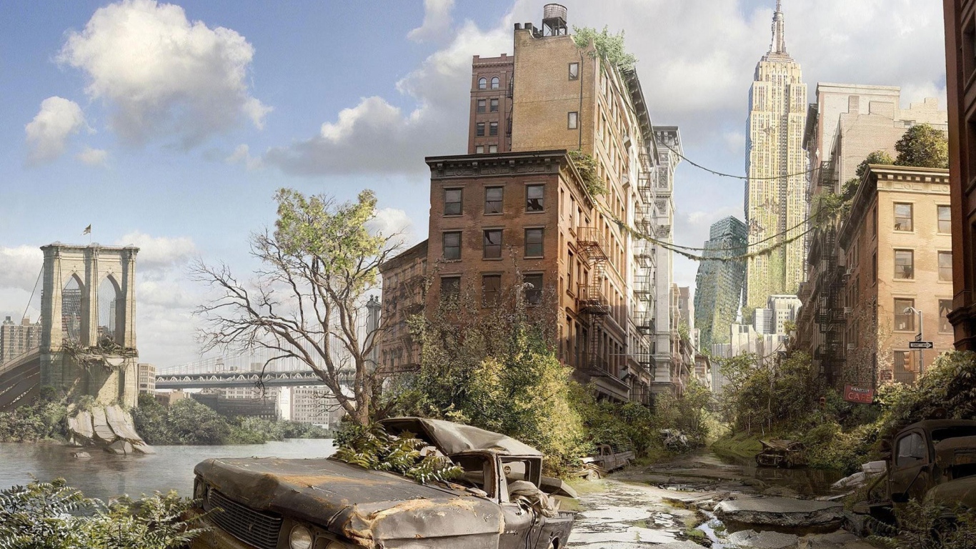 Разбитые и заброшенные дома в Нью-Йорке