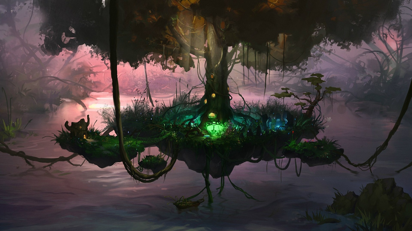 Сказочное летающее дерево