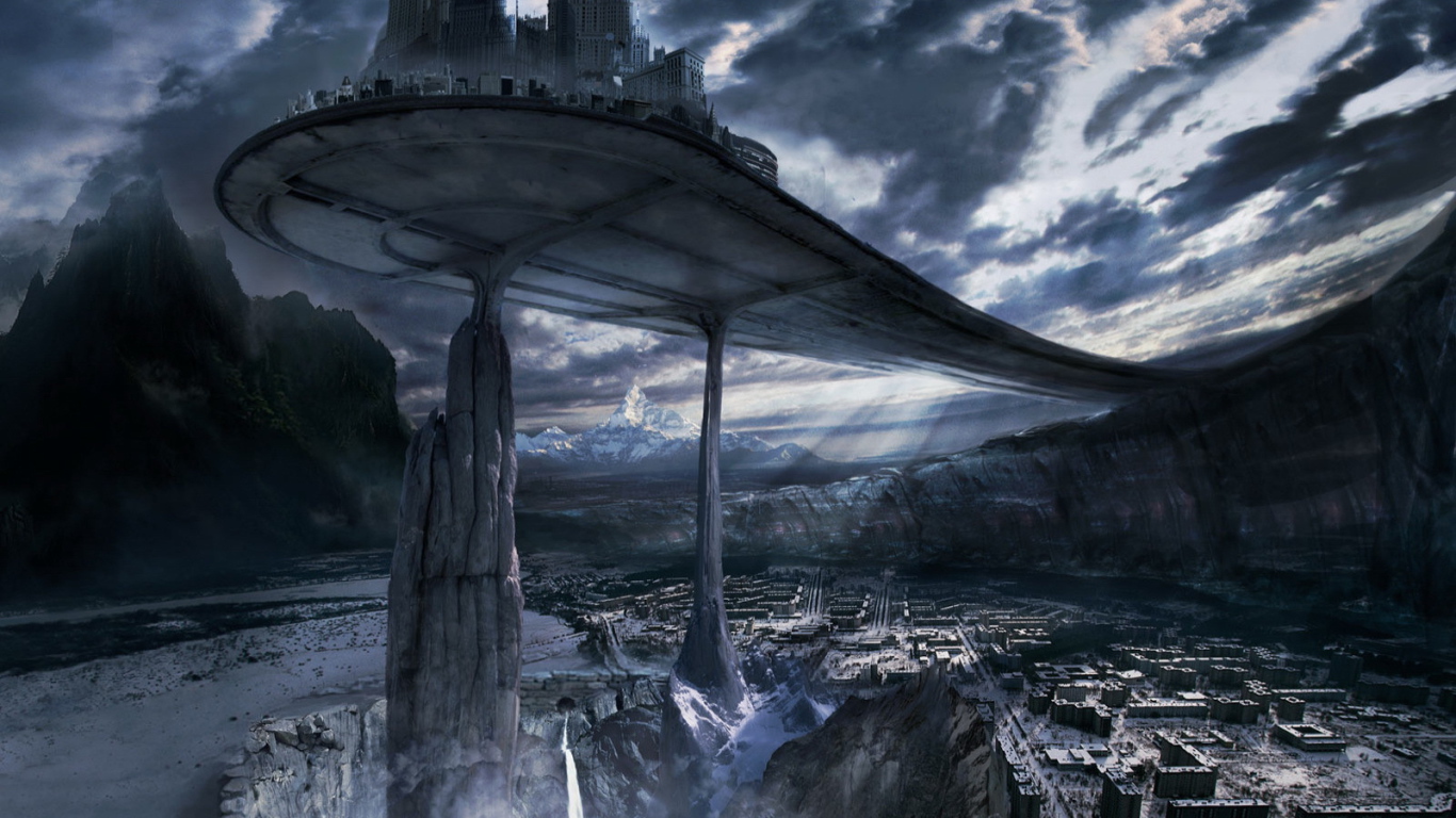 Фантастический город на скалах