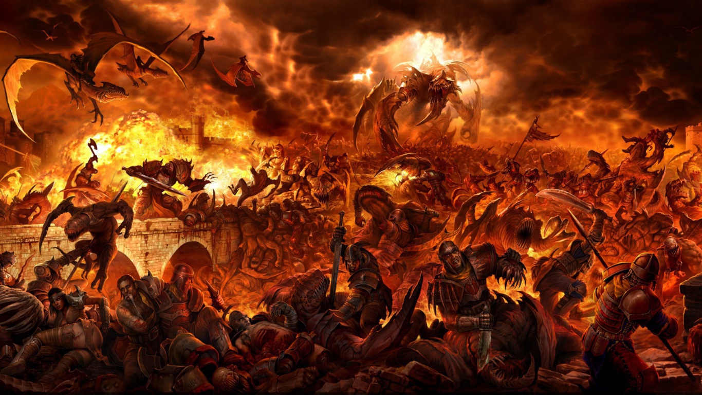 Огненная битва фентези