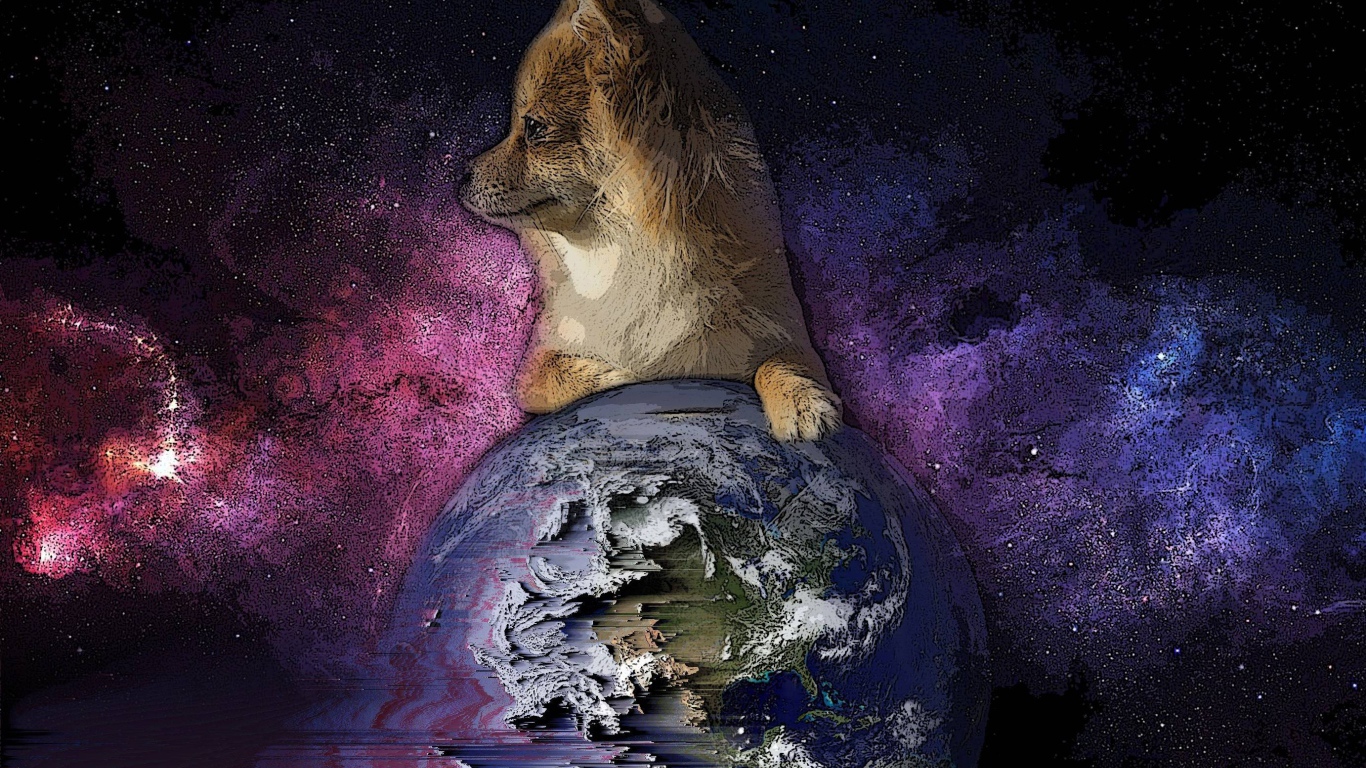 Лиса положила лапку на Землю