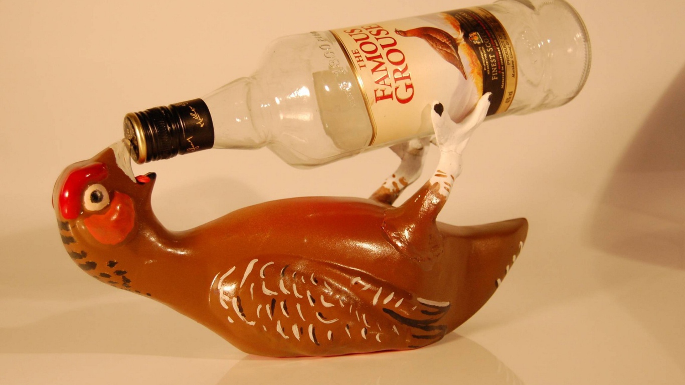 Подставка для алкоголя в форме попугая