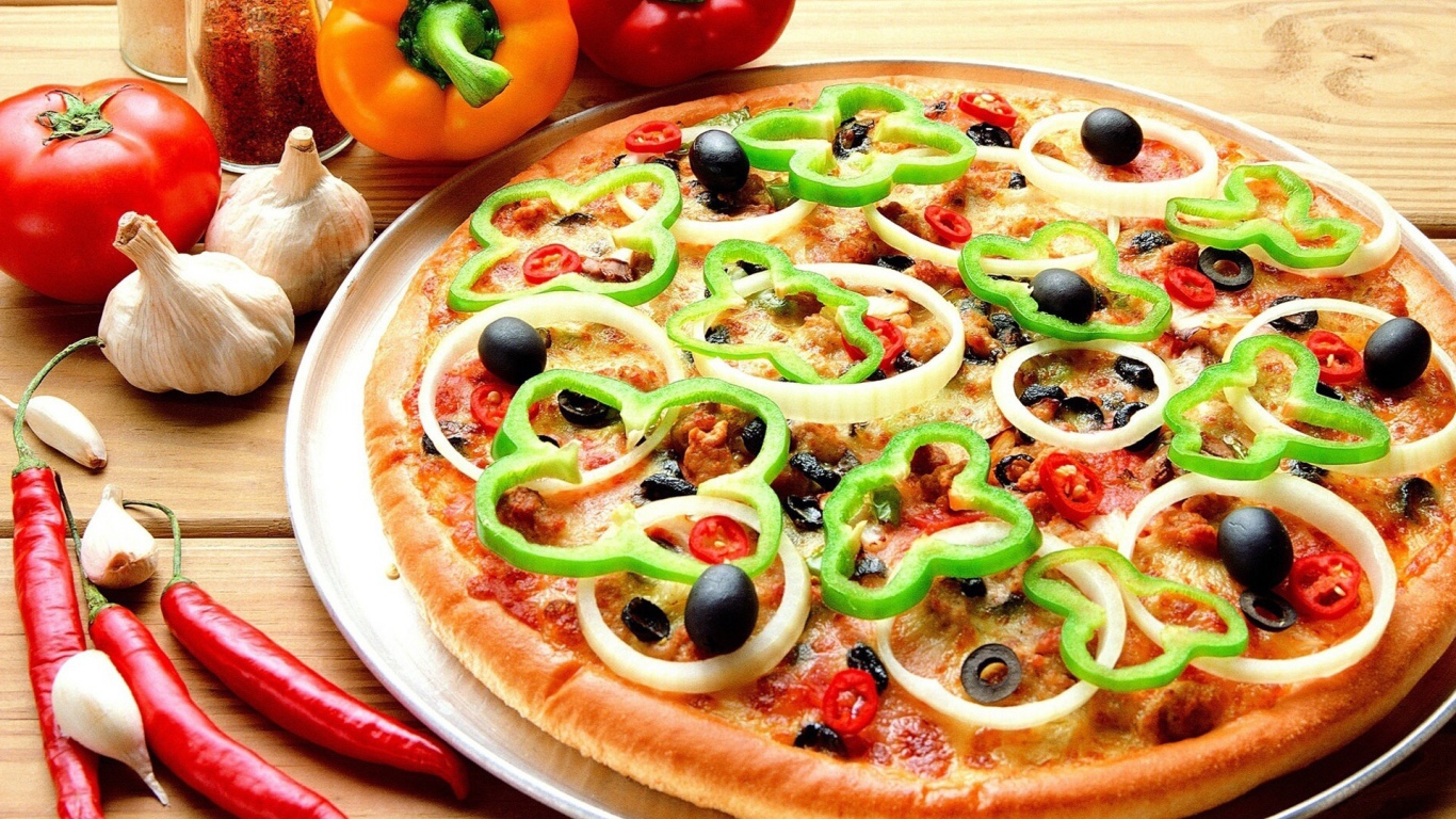 Пицца с болгарским перцем