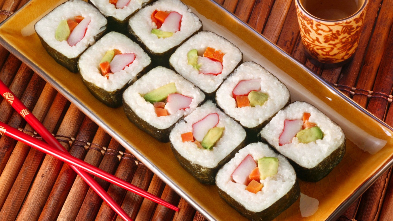 Квадратные роллы суши
