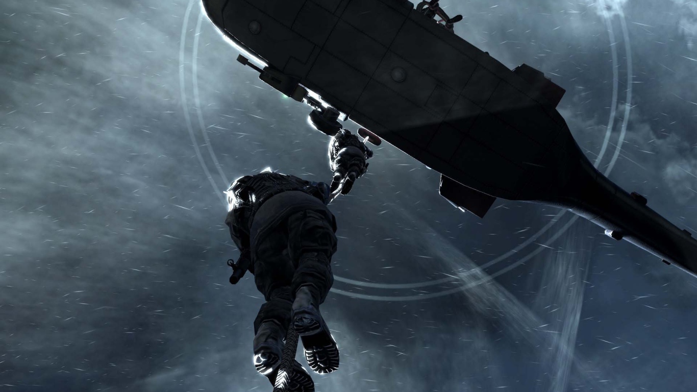 Десант из вертолета в игре Call of Duty