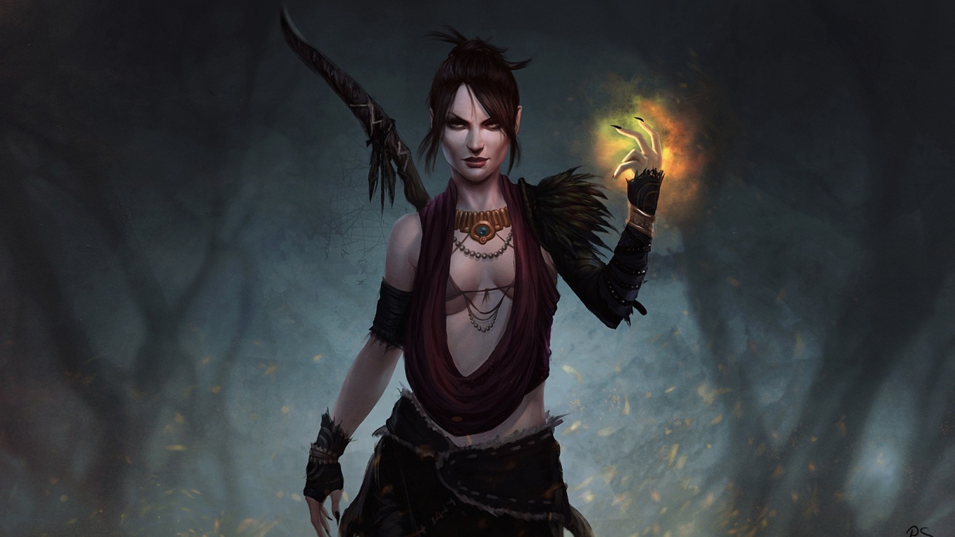 Морриган из игры Dragon Age Origins
