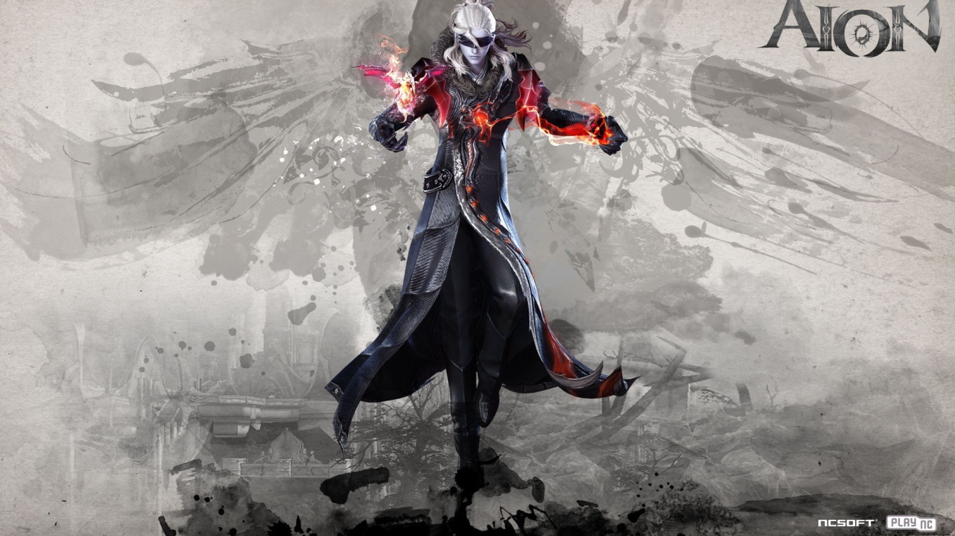 Постер игры Aion Online, персонаж Асмодиан