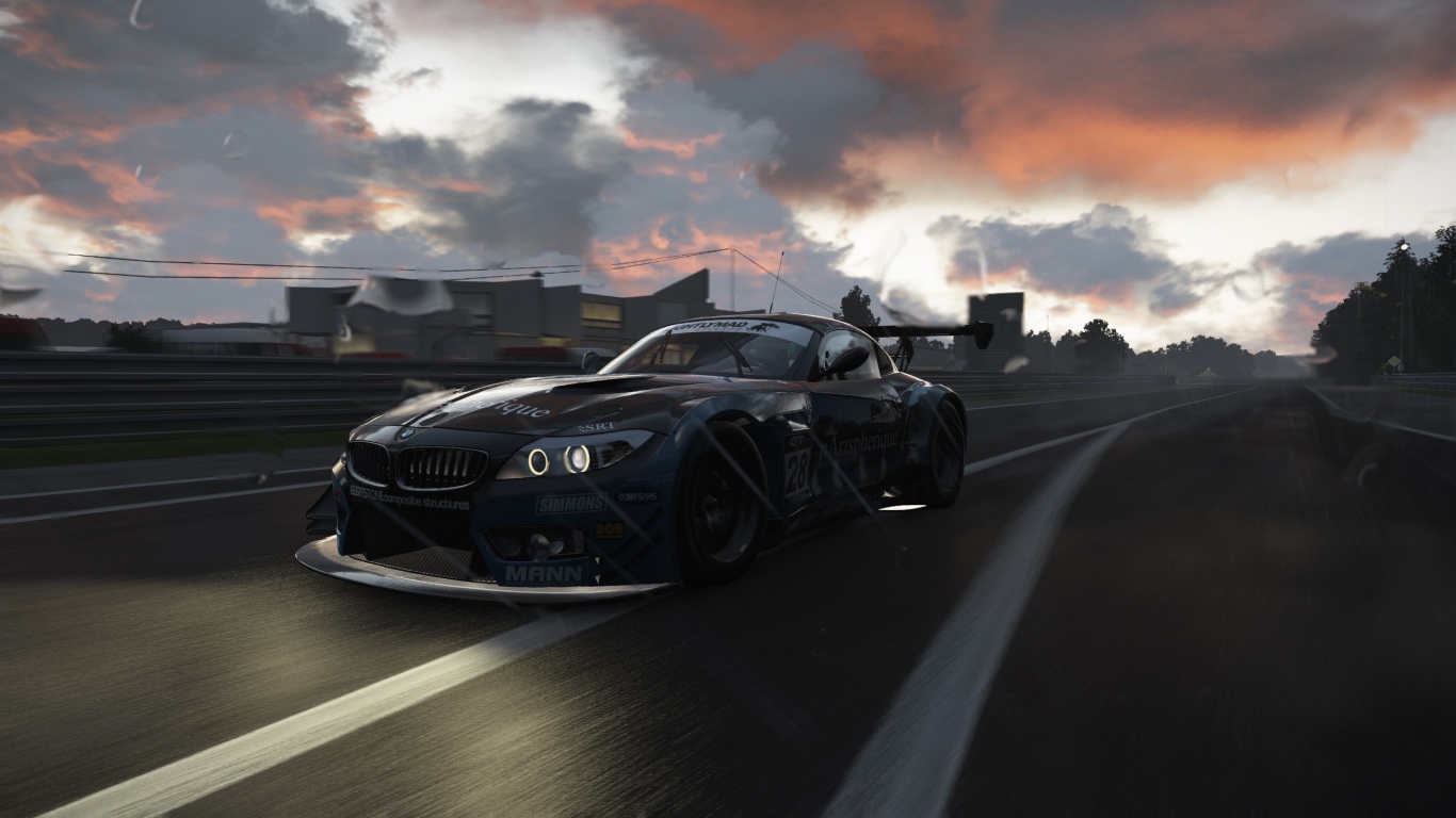 Спортивный BMW в компьютерной игре
