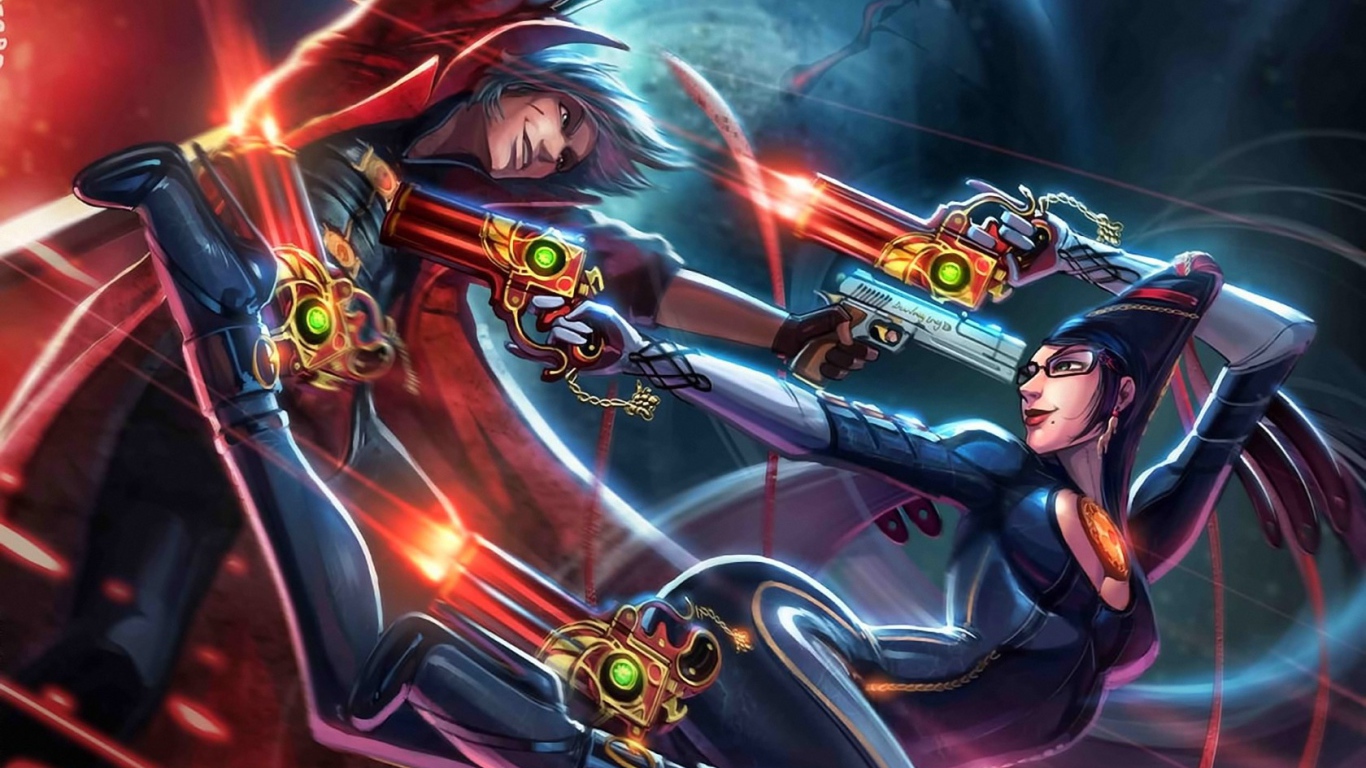 Сражение в игре Bayonetta