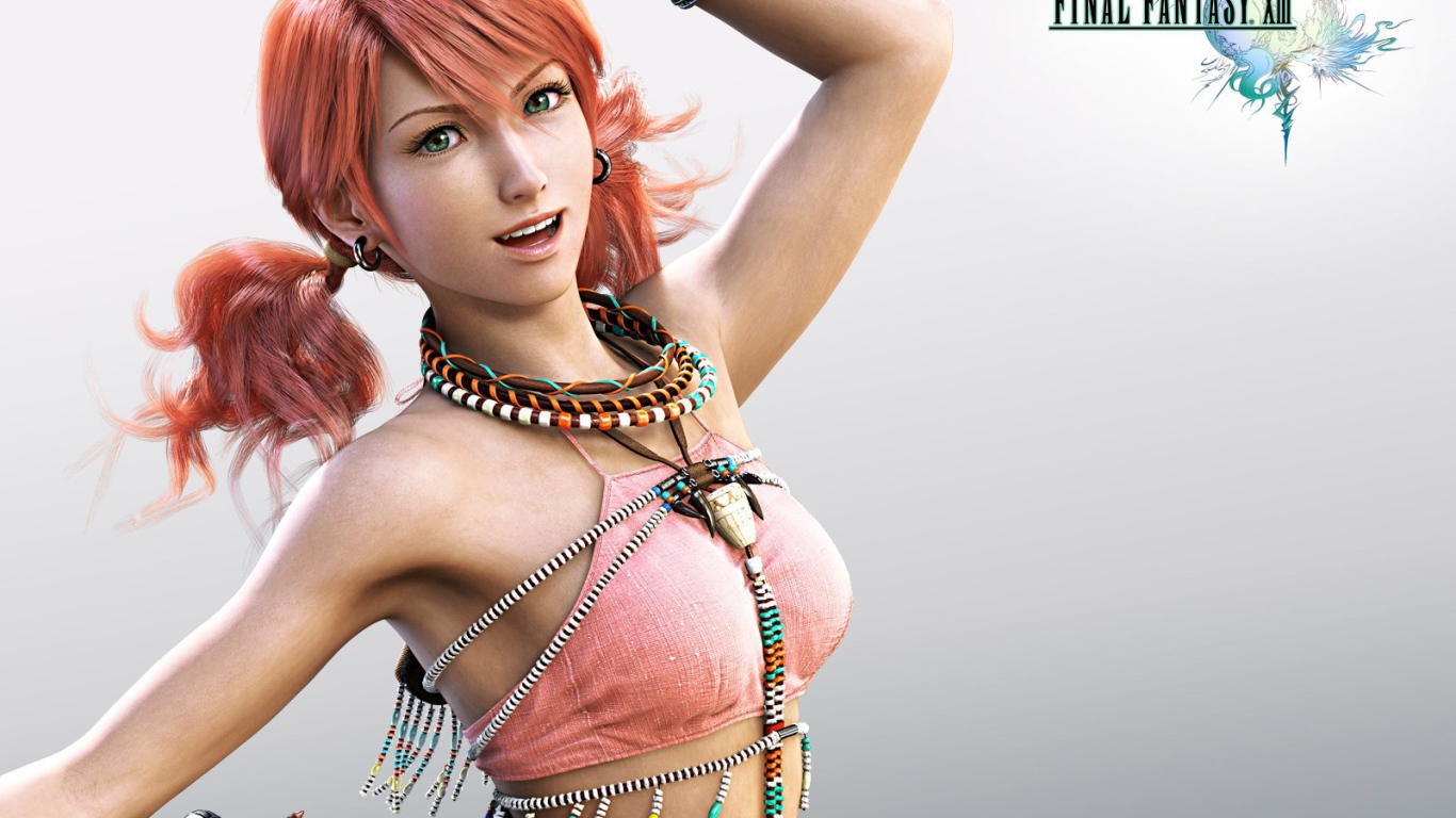 Девушка из игры Final Fantasy XIII