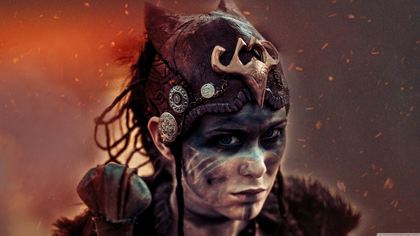 Девушка из видеоигры Hellblade