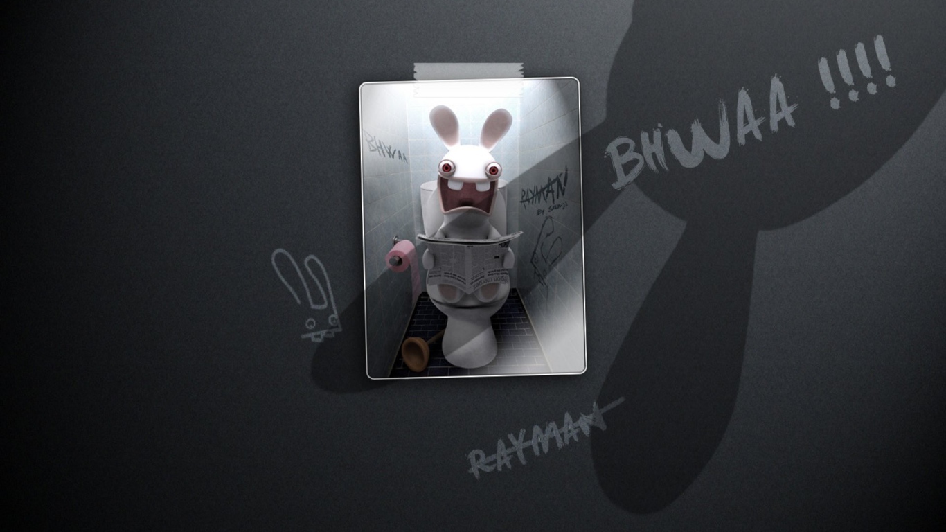 Постер игры Rayman Raving Rabbids