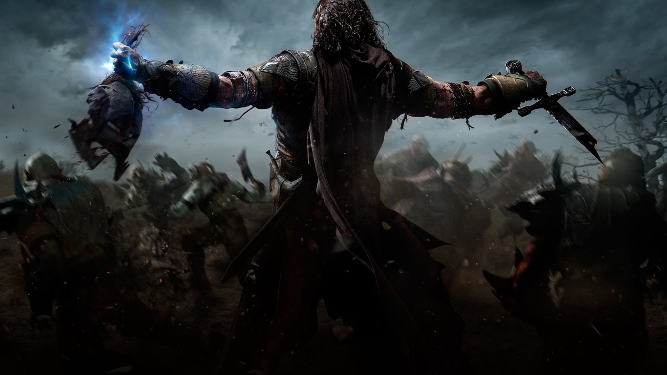 Солдат отрубил голову врагу в игре Middle-earth Shadow of Mordor