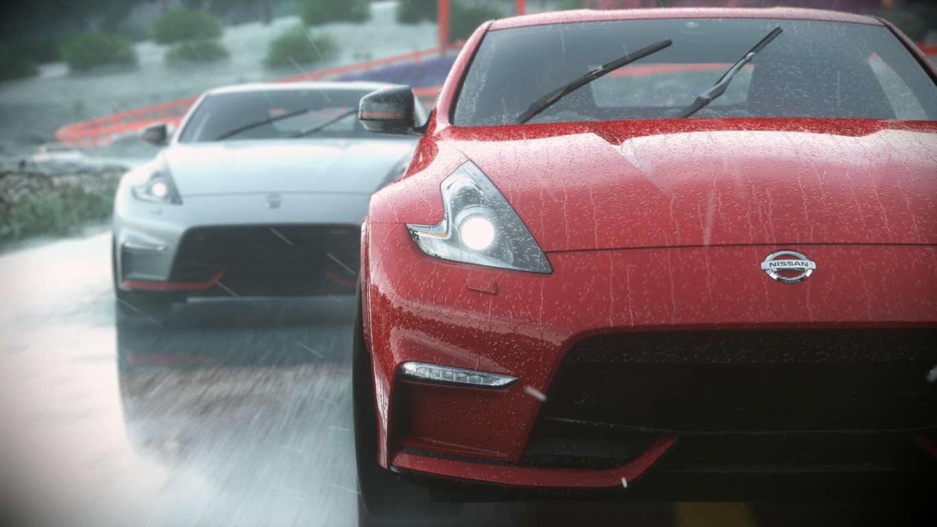 Мокрый Ниссан в игре Driveclub