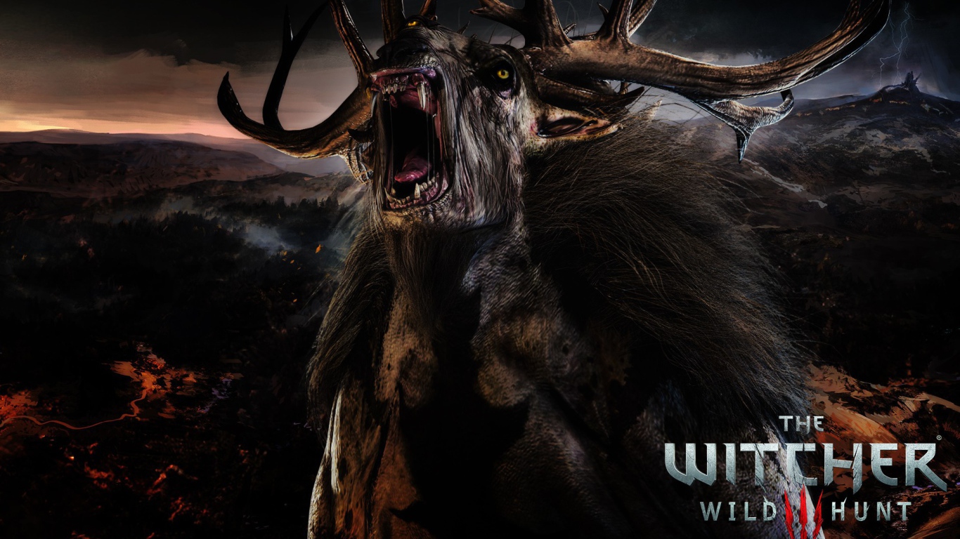 Дикий олень в игре The Witcher 3 Wild Hunt