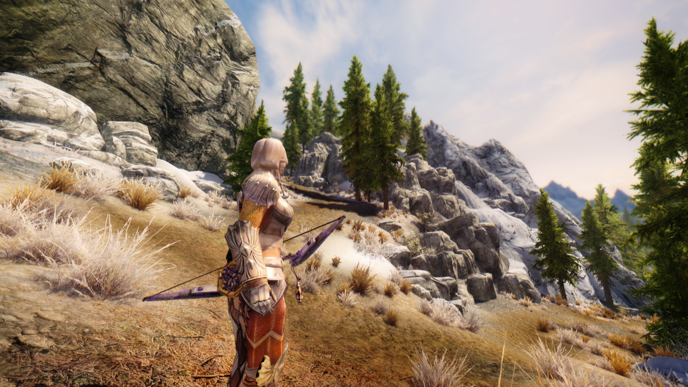 Девушка воин в игре The Elder Scrolls V Skyrim