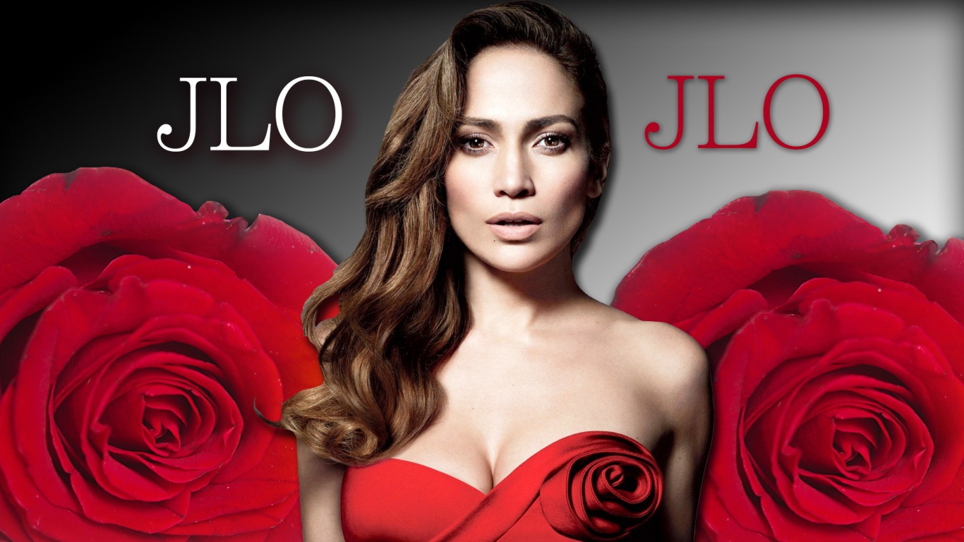 Дженнифер Лопес в розах