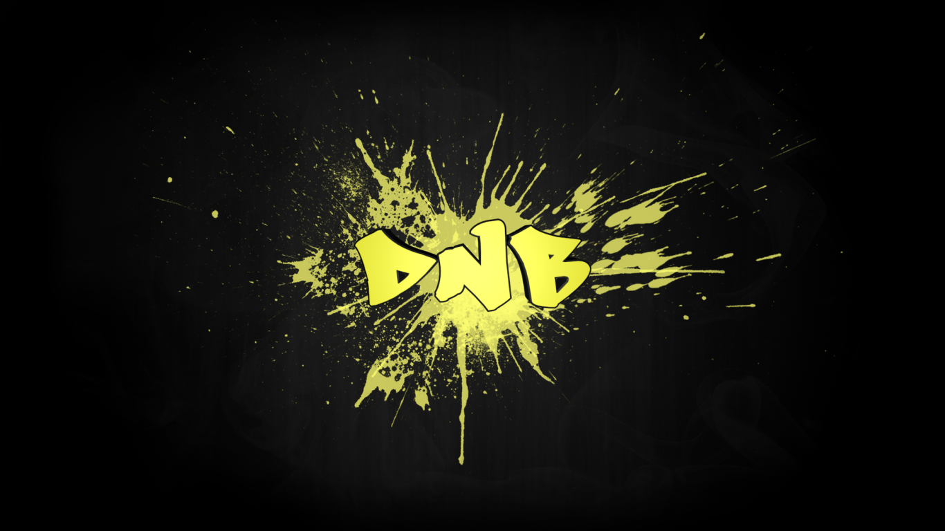 Музыкальный стиль Даб-степ, желтая надпись