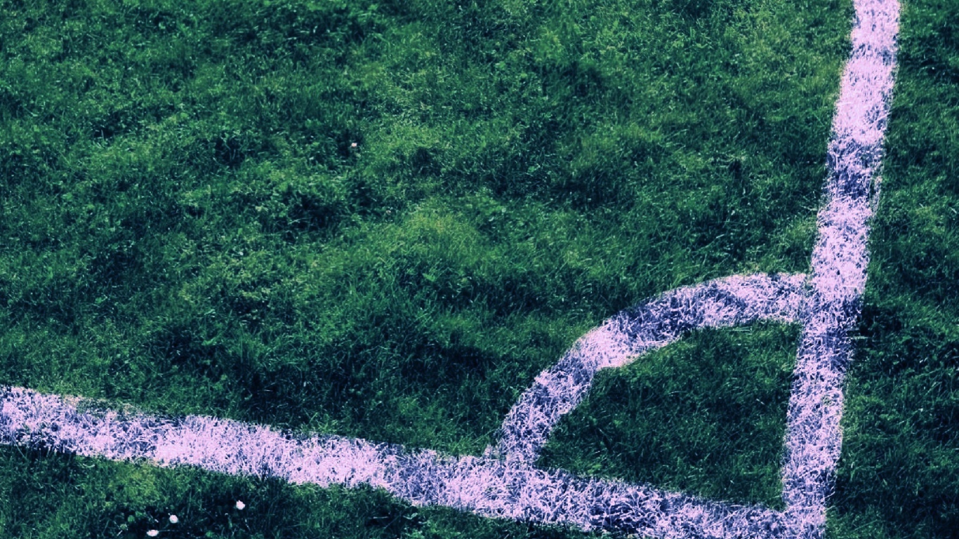 Угловая разметка на футбольном поле