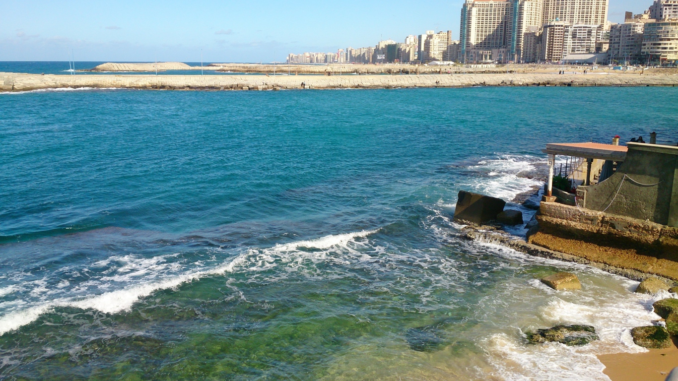 Морское побережье в Египте