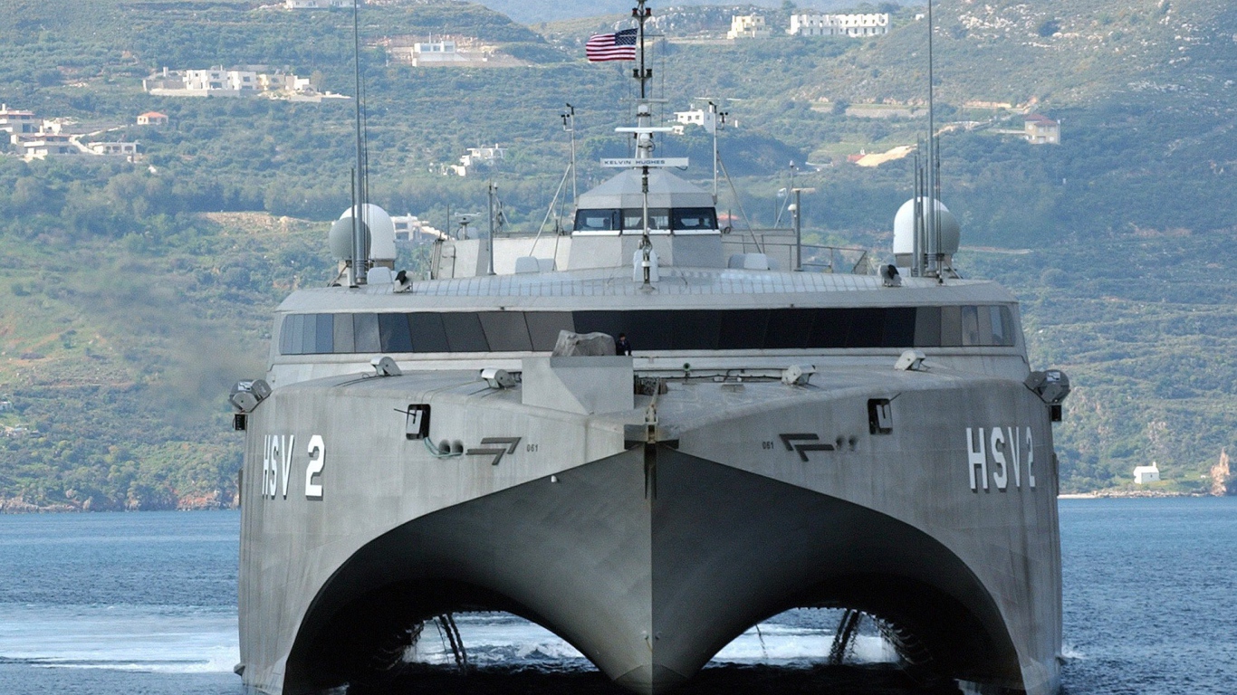 Скоростной военный корабль США