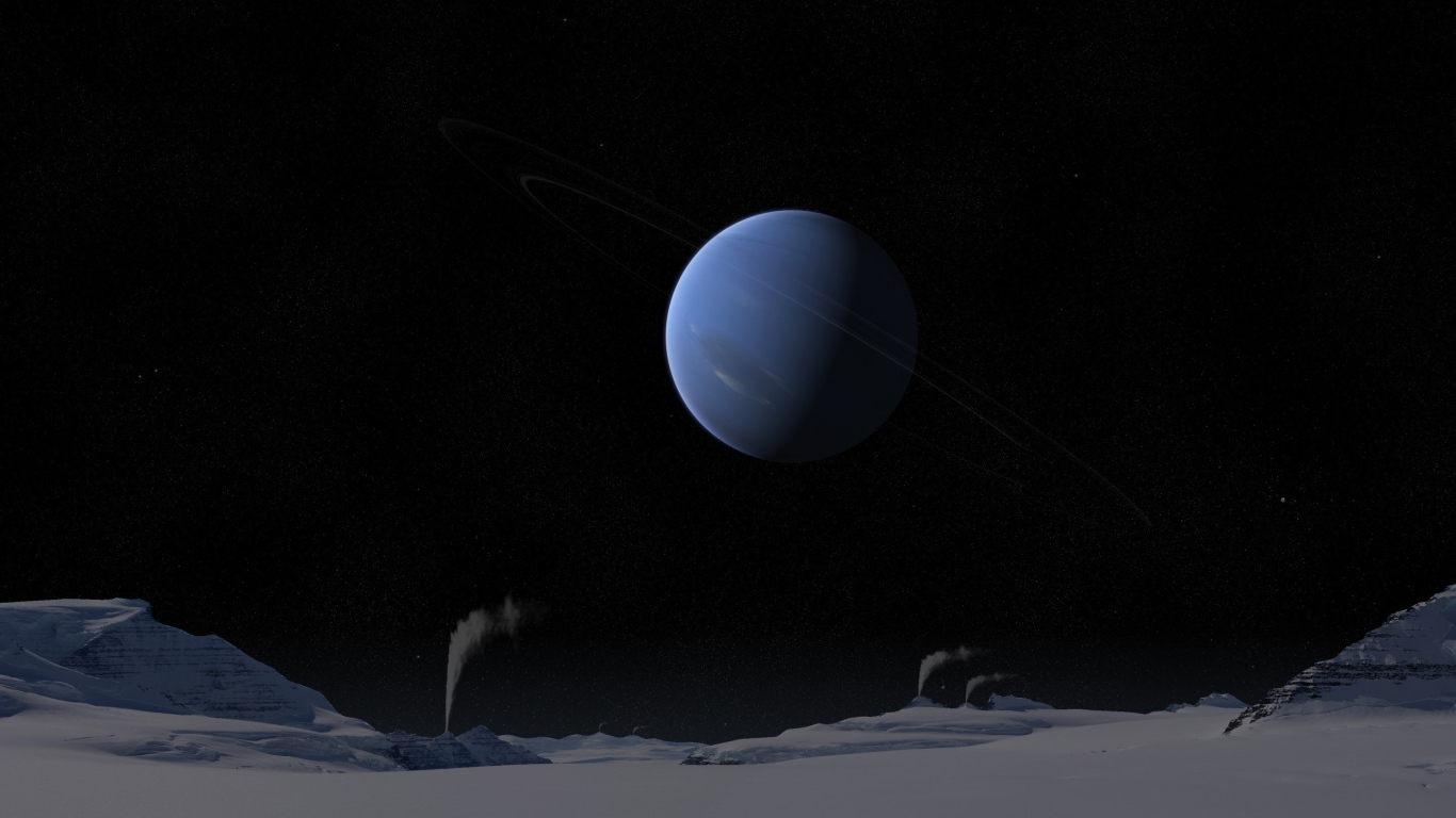 Фото Нептуна со спутника