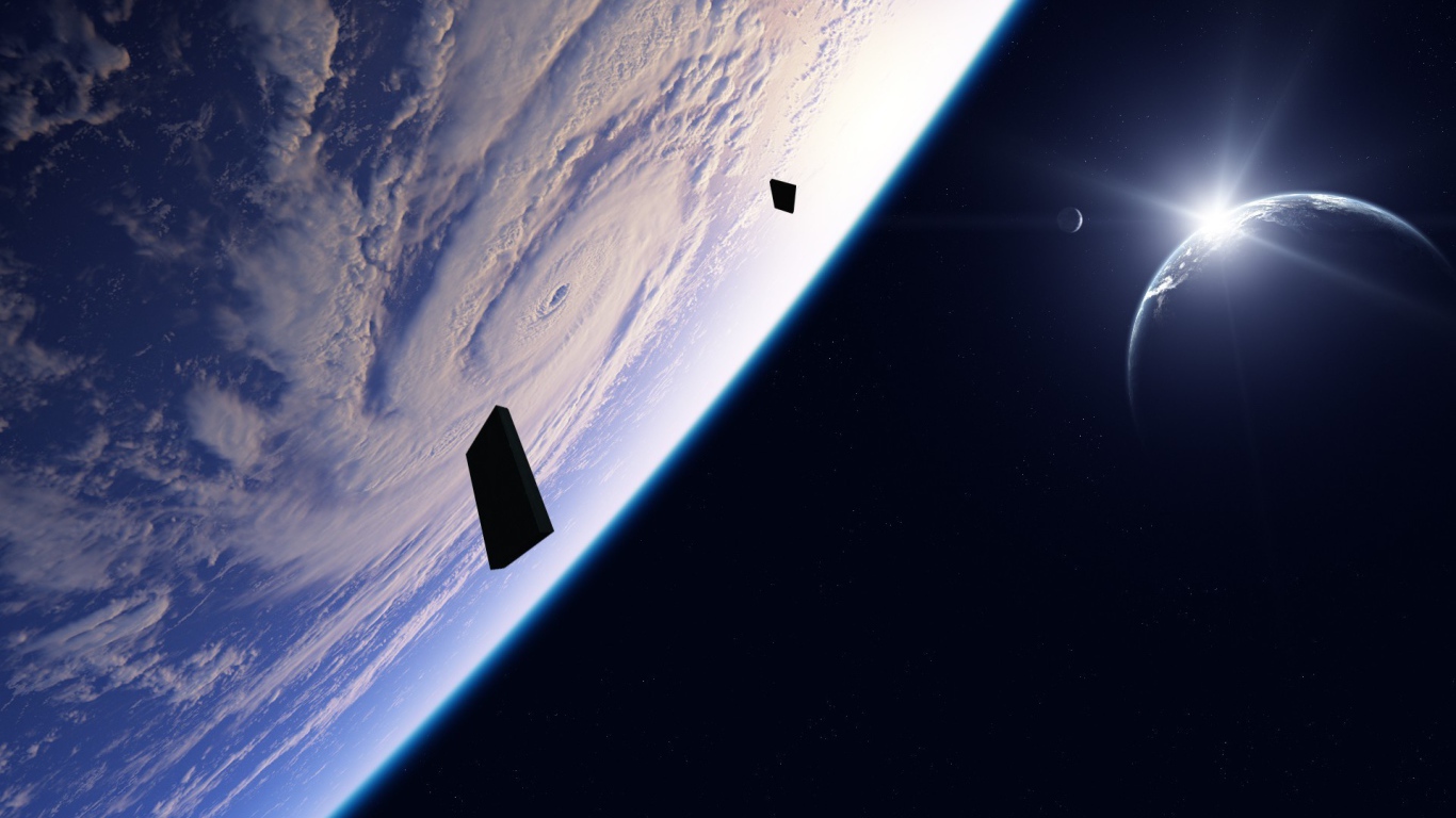 Циклон в атмосфере планеты