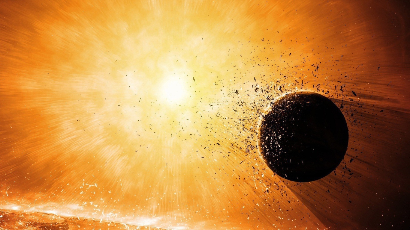 Планета разрушается в притяжении своего солнца