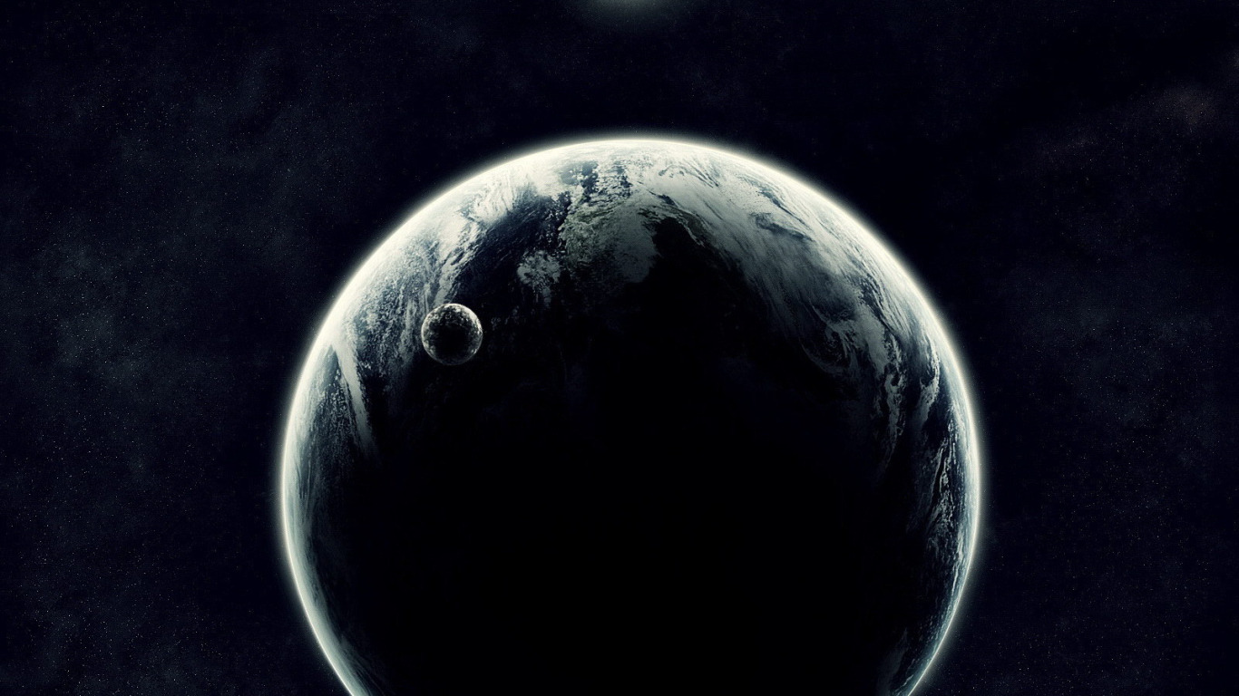 Планета с маленьким спутником