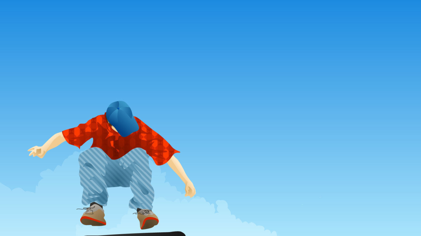 Прыжок на скейтборде