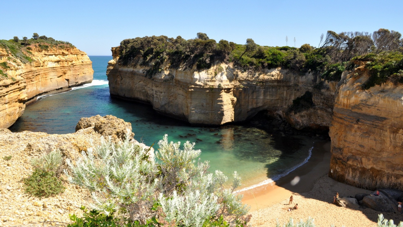 Обрывистые берега в Австралии