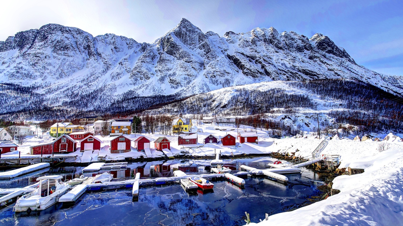 Рыбацкий поселок в Норвегии