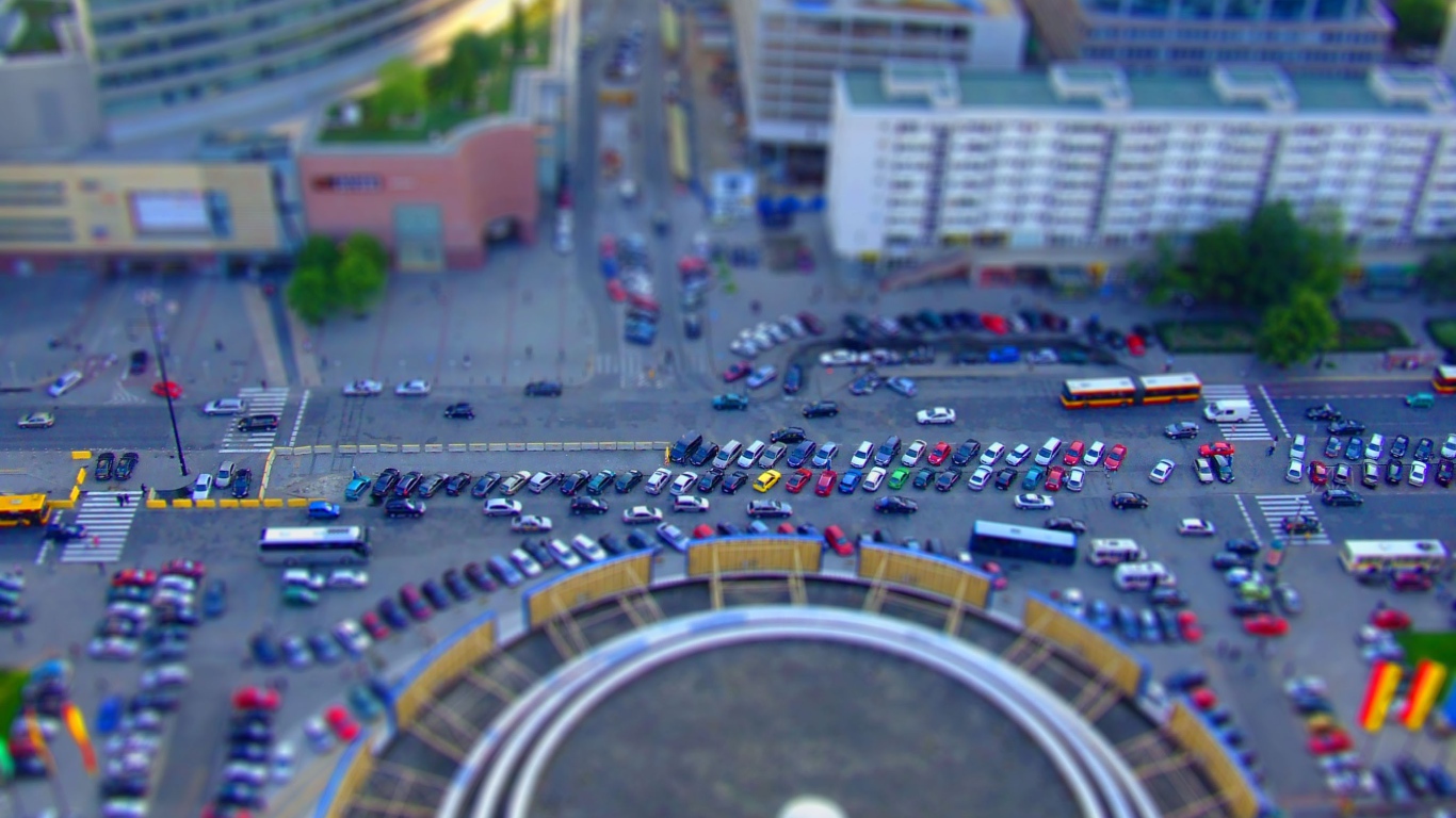 Городская площадь в Варшаве, Польша