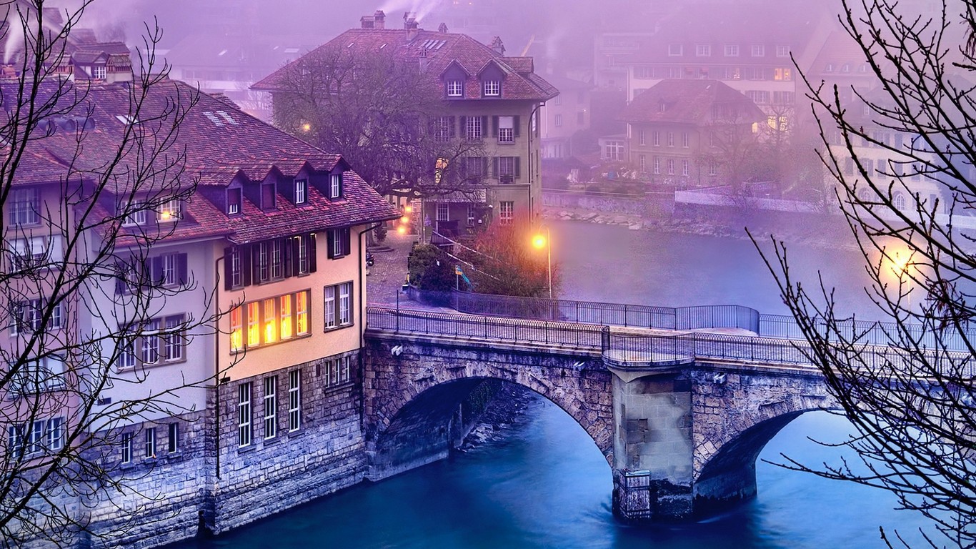 Старинный мост в Берне, Швейцария