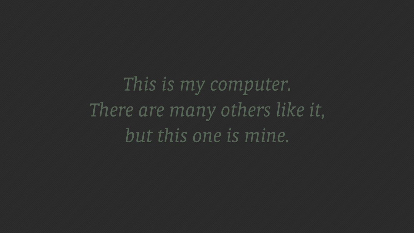 Мой компьютер не для всех