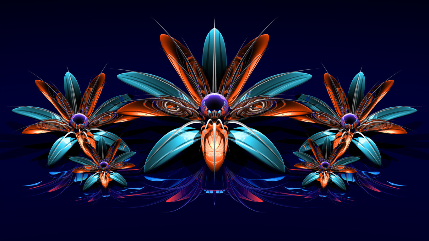 Фрактальные цветы