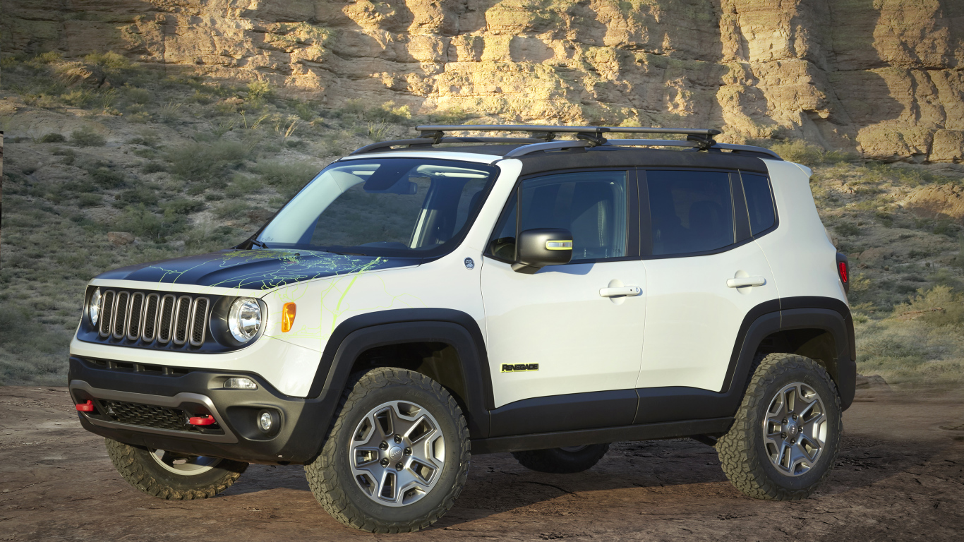 Стильный белый Jeep Renegade Commander Concept 