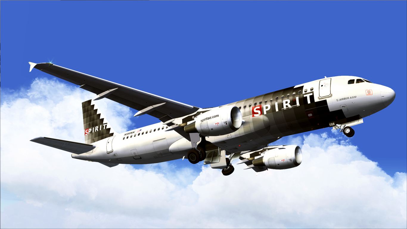 Самолет Airbus A320 авиакомпании Spirit Airlines 