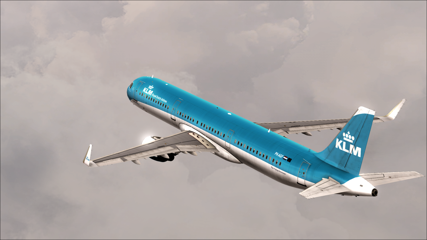 Пассажирский самолет Airbus A321-200 авиакомпании KLM