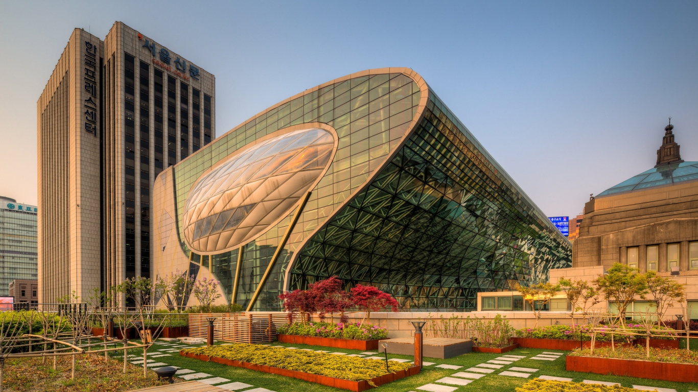 Корпус городской мэрии Seoul New City Hall, Южная Корея 