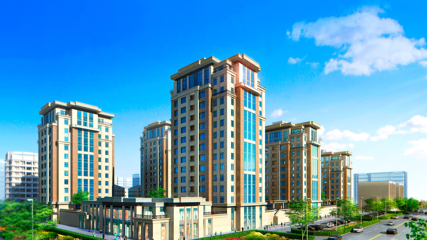 Современный жилой комплекс Коркем город Астана 