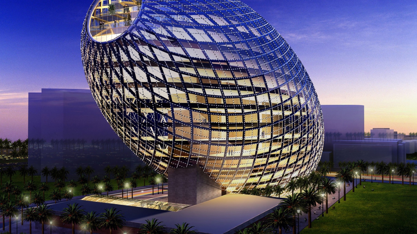 Ультрасовременное здание-яйцо Cybertecture Egg в Мумбае, Индия 