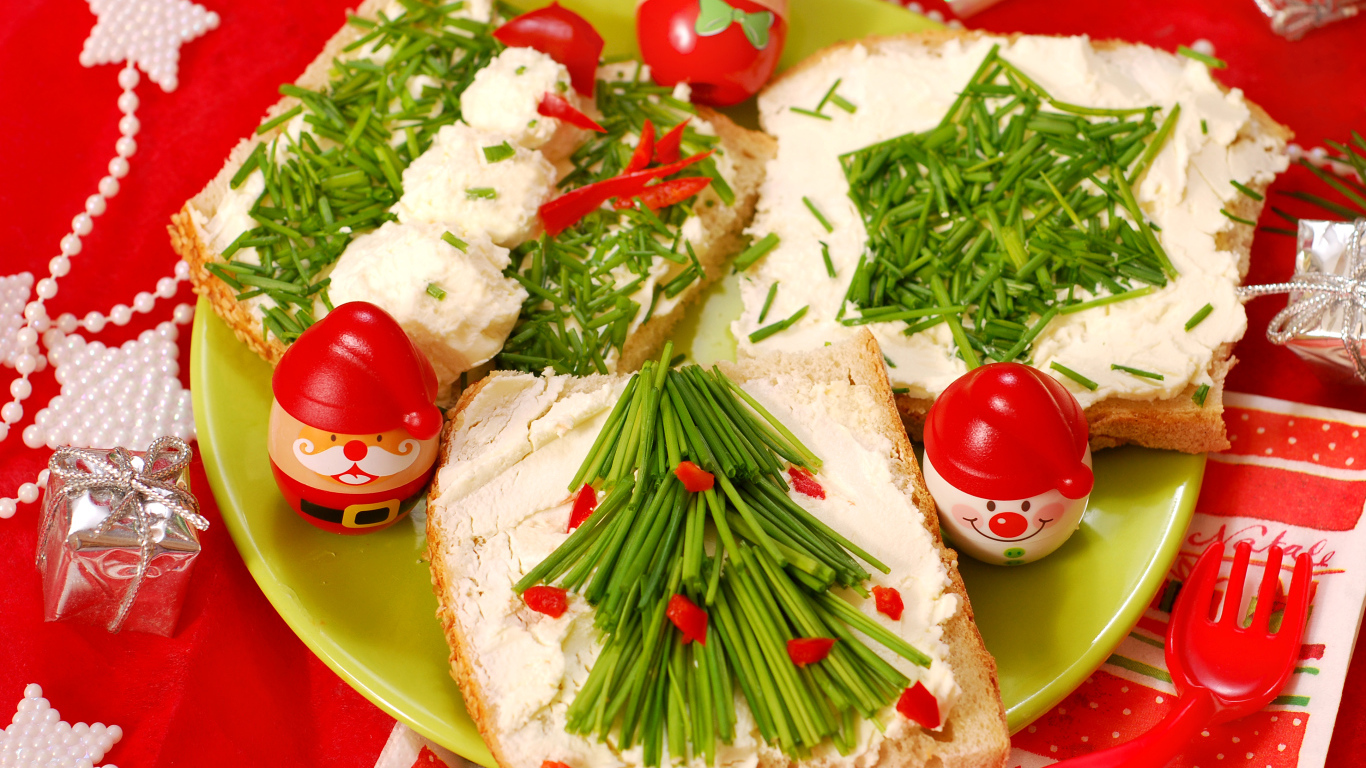 Праздничные бутерброды на Новый год