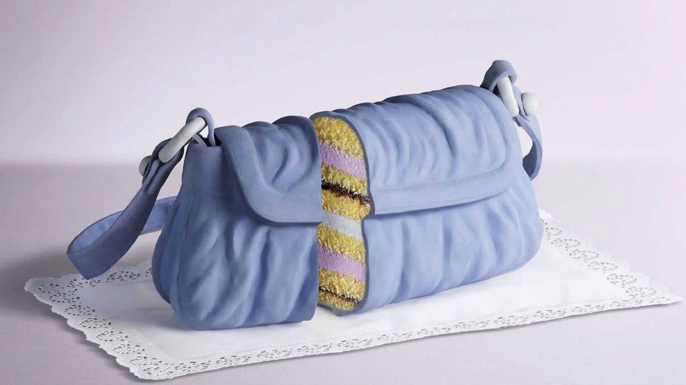 Необычный торт в виде женской  сумочки