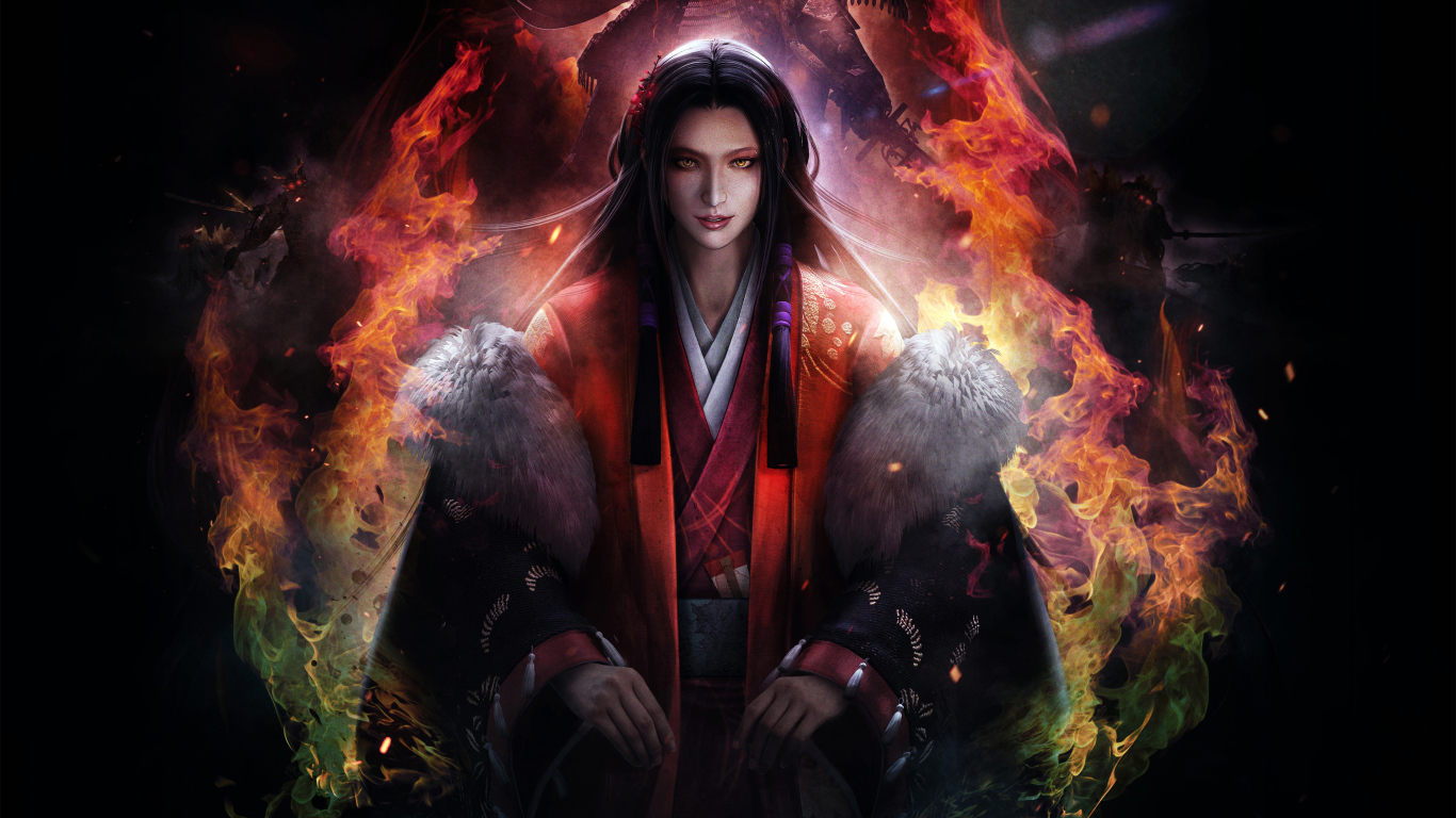 Персонаж компьютерной игры Nioh, Bloodshed's End, 2017