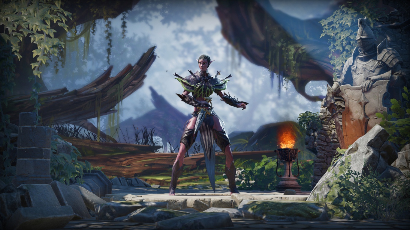 Эльф воин персонаж игры Divinity Original Sin II 